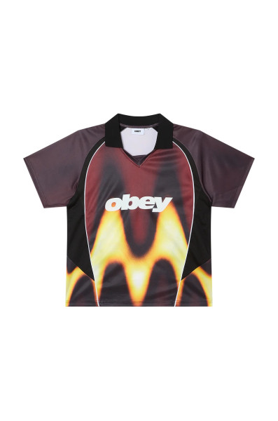 Obey Blurred Soccer Jersey Ss