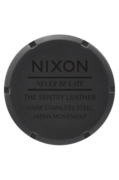 Nixon Sentry Leather Matte Blk/gold