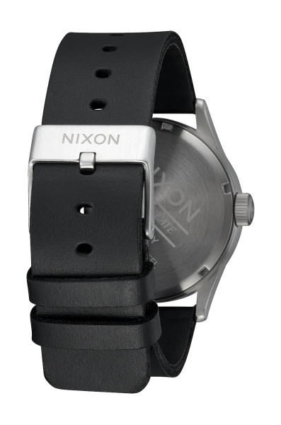 Nixon Sentry Leather All Silver / Black