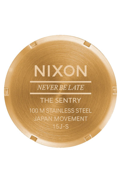 Nixon Sentry Leather Gold/indigo/brn