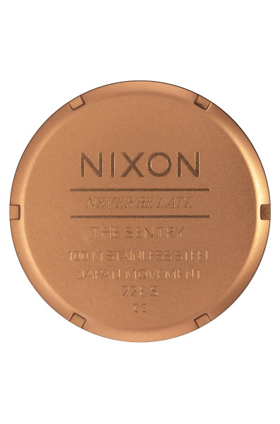 Nixon Sentry Leather Bronze/black