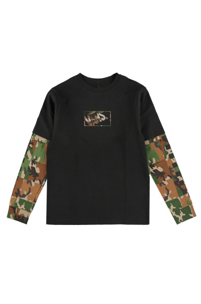 Vans Boys Camo Twofer L/s